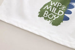 Summer Casual Newborn Baby Boys Toddler Big Dinosaure Short Sleeve Tops Pants 2Pcs/set Cotton Kids Outfits Clothing