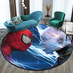 Spider man the hottest movie cartoon Round Carpet for Living Room Rugs Camping Picnic