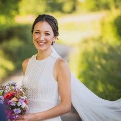 White Bridesmaid Dresses: Wedding Jumpsuit Wide Legs Round Neck Sleeveless Plus Size