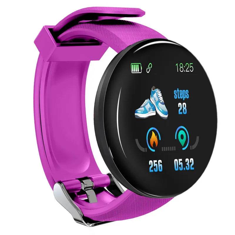 Smart Watch Men Women Smart Bracelet LED D18 Smartwatch Waterproof Smart Touch