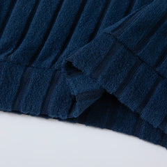 2025 Boys Autumn Winter Long Sleeve sweater suits Solid Color Block Pants Set Kids Outfit Casual Comfortable Clothing