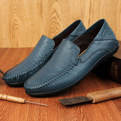 Genuine Leather Men Shoes Casual Luxury Brand Formal Mens Loafers Moccasins Italian