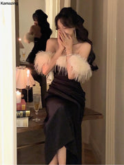 Evening wear Dresses: Wedding Formal Occasion Dresses Women Winter Clothes