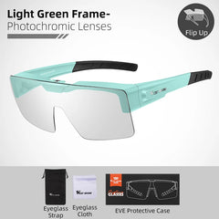 Sunglasses Flip Up Lens Polarized Glasses Fit Over Sunshade MTB Road