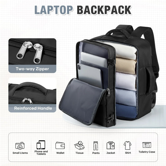 Ryanair 40x30x20 Luggage Cabin Bag, 40x30x20 Bag Men Women 15.6inch Laptop Bag Business Travel Backpack,College School Backapck