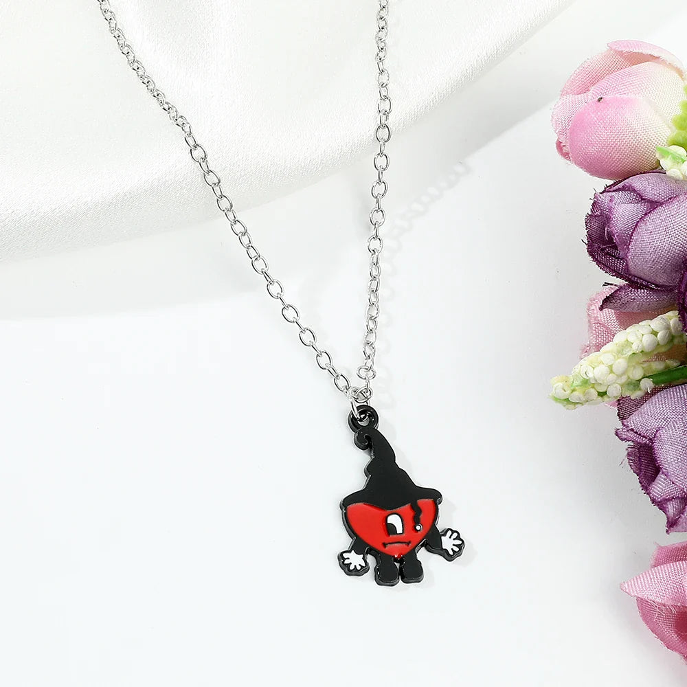 Hot Selling Rabbit Pendant Necklace Hip Hop Pop Singer Fans Gift Collar Jewelry Women Men Gift