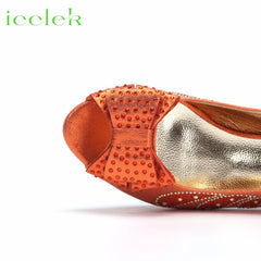 Matching Shoes and Bags: Peep Toe Butterfly Design Ladies Shoes Matching Bag Set