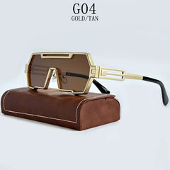 Sunglasses For Men Square Vintage Punk Fashion Glasses Retro