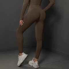Women Seamless Yoga Pants Fitness Sports Running Sportswear Stretchy Lifting Tights