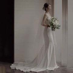 White Bridesmaid Dresses: Wedding Dress Strapless Bride Dress Door Boho