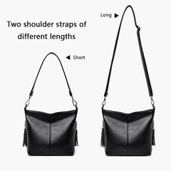 Tassels Women Hand Crossbody Bags for Female Leather Crossbody Luxury Purses