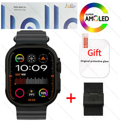 New Smartwatch Official Original Hello Watch 5 Plus ULTRA 3 49mm HD AMOLED 4G ROM NFC GPT Compass Bluetooth Call Clock Men Women