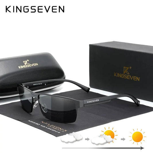 KINGSEVEN Men Polarized Sunglasses Design Women Sun Glasses UV400 Anti-glare Driving Square Eyeglasses