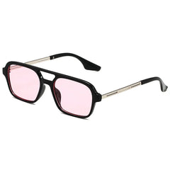 Sunglasses Female Vintage Hollow Leopard Blue Oculos De Sol Woman