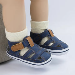 Girl Shoes Sandals Summer Canvas Anti-Slip Rubber Sole Non-slip Toddler