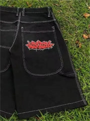 Y2k Vintage Baggy Jeans Shorts Woman Streetwear Jorts Korean Harajuku Gothic