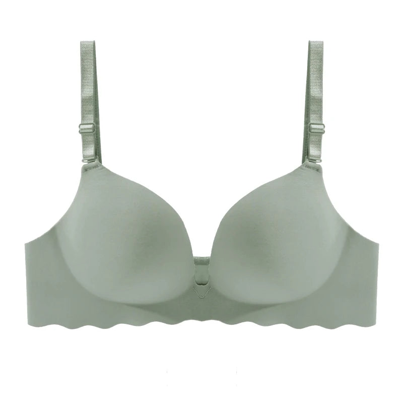 Bra Women Solid Push Up Lingerie Wire Free Bralette Female Intimates