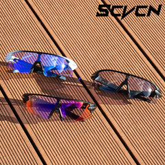 Cycling Glasses Red Photochromic Cycling Sunglasses Outdoor Bike Eyewear
