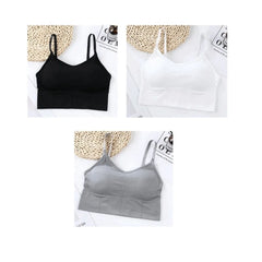 Sports Bra with removable cups Seamless Comfortable Wireless Bra For Women