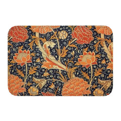 Custom William Morris Compton Floral Art Nouveau Pattern Doormat Bath Door Floor Mat