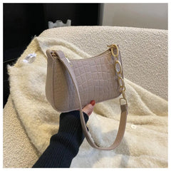 Chic Chain Handbag Versatile Crossbody Tote Trendy Chain Shoulder Bag Fashionable