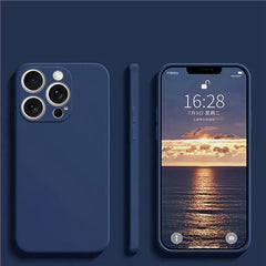 For iPhone 16 Pro Max Case Liquid Silicone Plain Case For Apple iPhone 16 Pro Max Cover TPU Anti-drop Phone Protector Cover