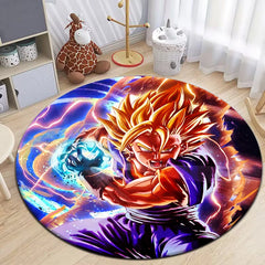 Dragon anime Round Carpet,bedroom,Living Room,door mat,Outdoor carpet,Picnic,anime