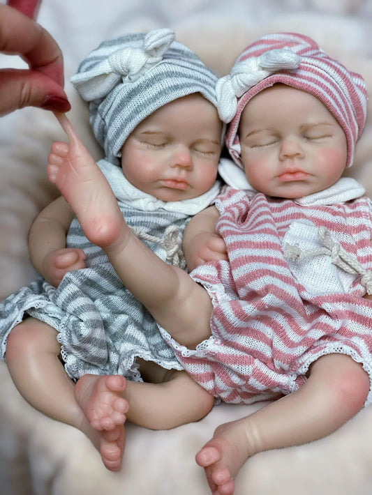 13 Inch Full Body Silicone Loulou Boy Or Girl Open Mouth Handmade Soft Touch Bebe Newborn Doll For Birthday Gifts