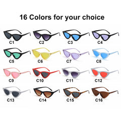 Eyewear Sun Shades Female Shades Vintage Small Triangle Sunglasses
