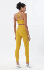 Sportswear Yoga Clothes Set Leggings and Tops Fitness Sports Suits Gym Clothing