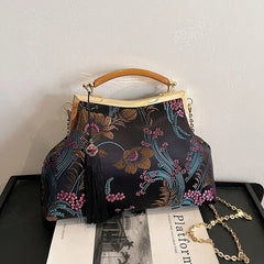 Luxury Women Party Dinner Bag Fashion Ladies Dinner Bag Elegant Wooden handle