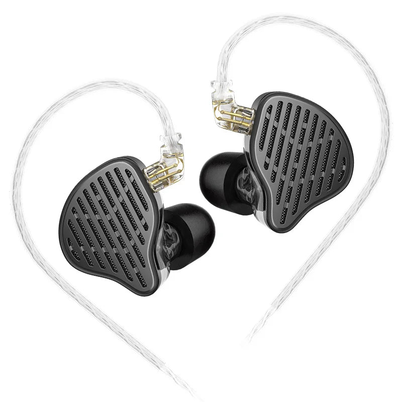 KZ X HBB PR2 Flat Driver In Ear Earphones 13.2mm plane big horns HiFi Bass Monitor Earbuds Sport Wired Headset