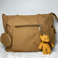 Simplicity Oxford Canvas Composite Shoulder Bag Solid Color Versatile Lazy Style