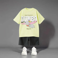 Boutique Children's Wear Mickey T-shirt + Shorts Kids 2 Piece Set Summer Clothing Loose Casual Short Sleeve Suit Boys Tracksuits