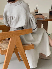 Evening Dresses: Women Dress Shirt Dress Long Evening Female Vintage Maxi