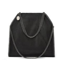 Designer's retro braided chain environmental microfiber handbag Women