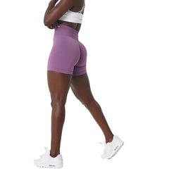 Solid Seamless Shorts Women Soft Workout Tights Fitness Outfits Yoga Pants Gym Wear