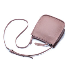 Women Genuine Leather One Shoulder Bucket Bag Luxury Cowhide Crossbody Bag