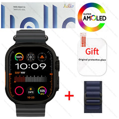 New Smartwatch Official Original Hello Watch 5 Plus ULTRA 3 49mm HD AMOLED 4G ROM NFC GPT Compass Bluetooth Call Clock Men Women