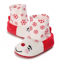 Winter Boys' and Girls' Shoes Warm Snow Boots Baby Shoes Non Slip Cloth Sole
