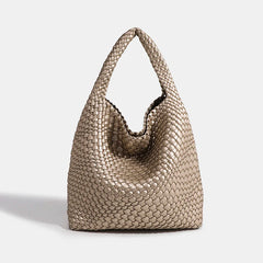 Designer Hand knitting bag PU Large women's Woven tote bag Mistress gift luxury bag