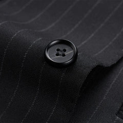 Prom Suits for Men: Men's Stripes British Suit Fashion Apply for Slim-fit Business