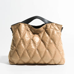 Fashion Lingge Quilted Puffer Tote Bag Designer Padded Women Handbags