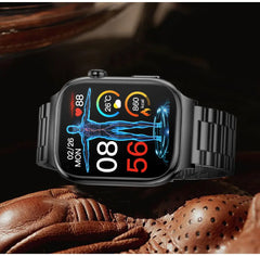 2025 New Five organ examination Health Care Smart Watch Men ECG+PPG Uric Acid Blood Fat Bluetooth Call Sports tracker Smartwatch