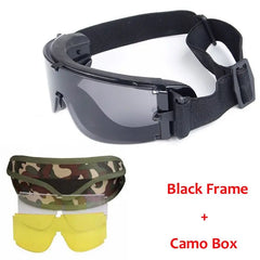 Glasses Wind and UV Protection Sunglasses Army Hunting Air Gun Color