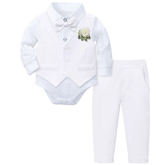 Baby Boy Baptism Outfit Infant First Easter Church Christening Suit Set Toddler Formal Wedding Birthday Party Gift Clothes