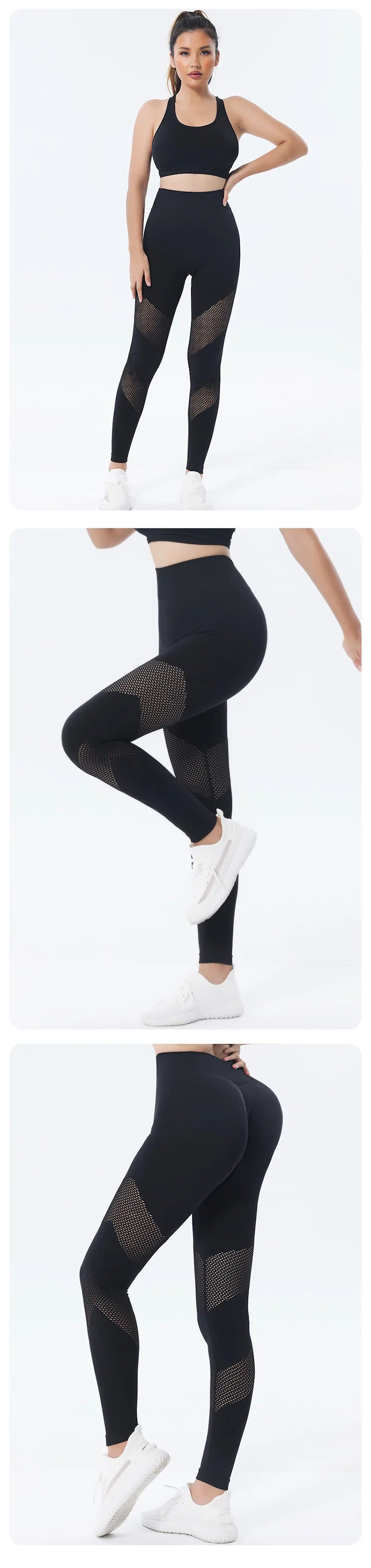 Women Sport Seamless Leggings Fitness Running Yoga Pants Gradient High Waist