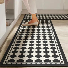 Non-slip Kitchen Mat Crystal Velvet Super Absorbent Floor Mats Kitchen Long Carpets