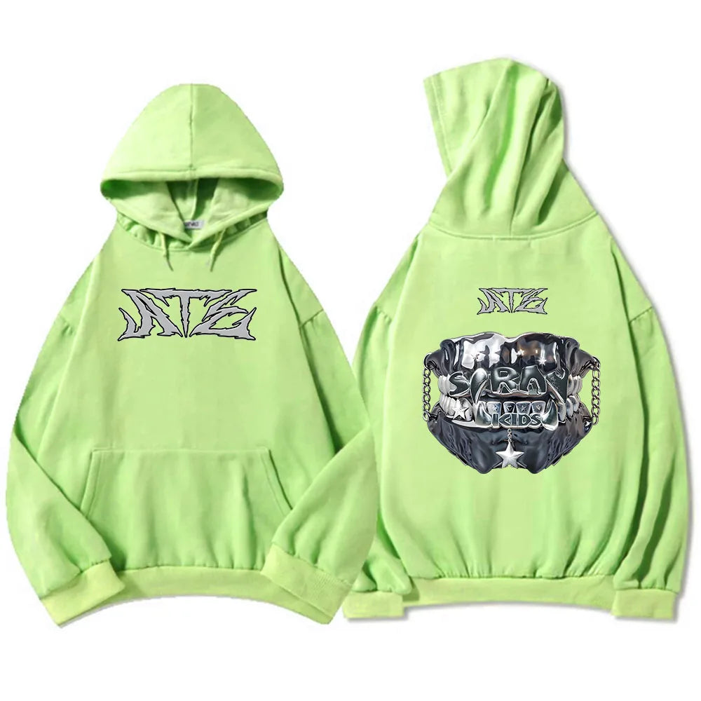 Ate Chk Chk Boom Hoodies Korean Boys Band Graphic Sweatshirts Streetwear Winter