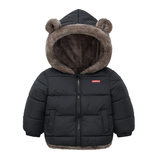 Winter Kids Thicken Jackets For Girls Coats Boys Jackets Plus Cashmere Jackets